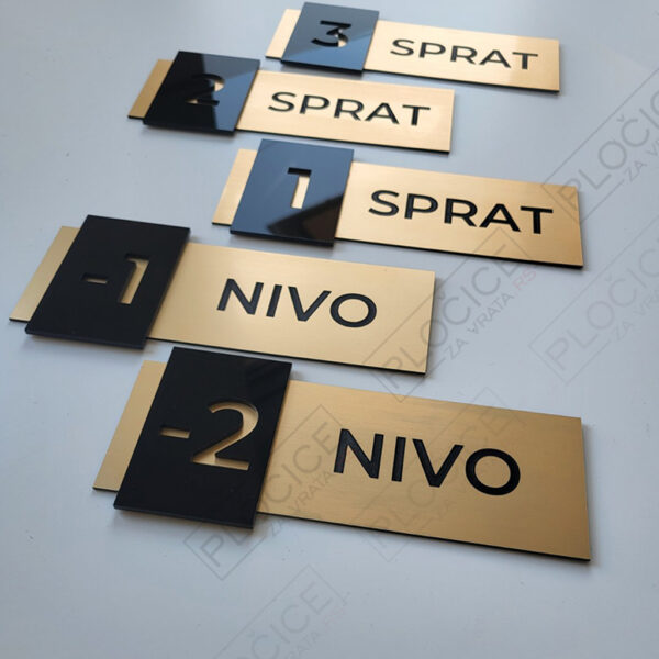 Table za spratnost u kombinaciji dva materijala