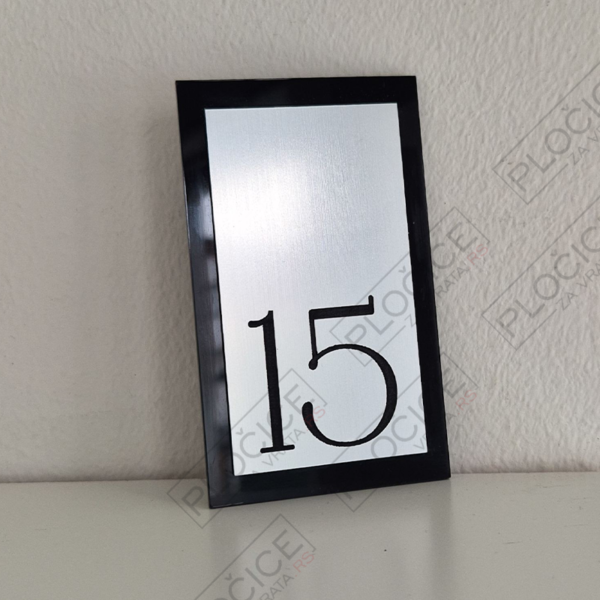 Broj za vrata u pravougaonom formatu, model PV918