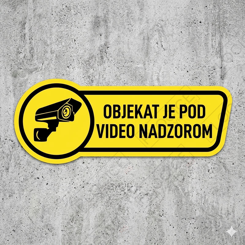 Upozoravajuća oznaka da postoji video nadzor