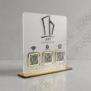 QR promo stalak sa kodovima za brzo povezivanje